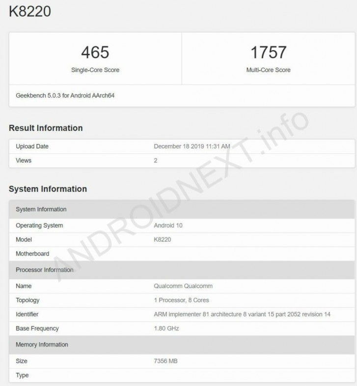 میان رده جدید سونی مجهز به اسنپدراگون 765 در بنچمارک Geekbench رویت شد